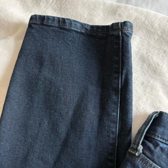 Express Slim Straight Hyper Stretch Dark Blue Denim Jeans 32 x 32 - Picture 9 of 16